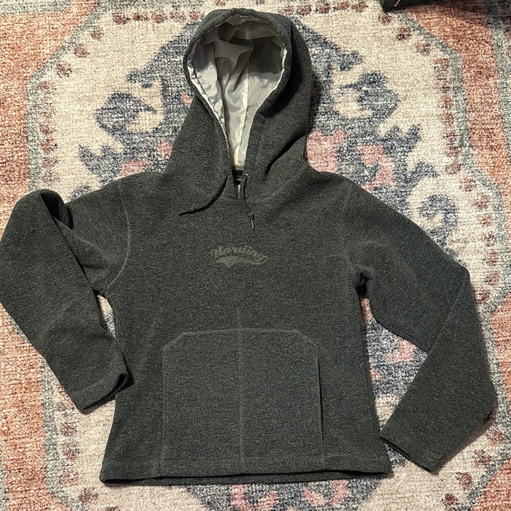 Vintage Harding University Fleece Hoodie with Kangaroo front pockets